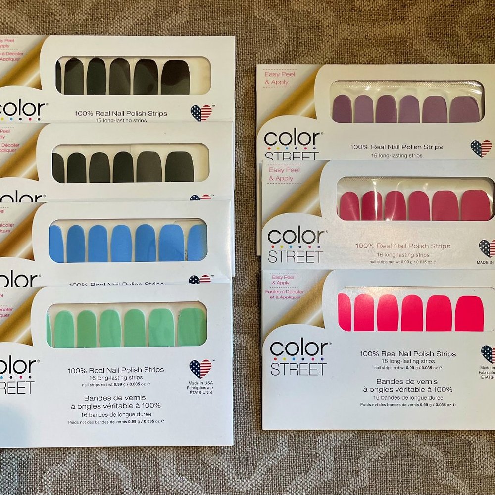 7 Color Street Creme Manicure Strip Sets